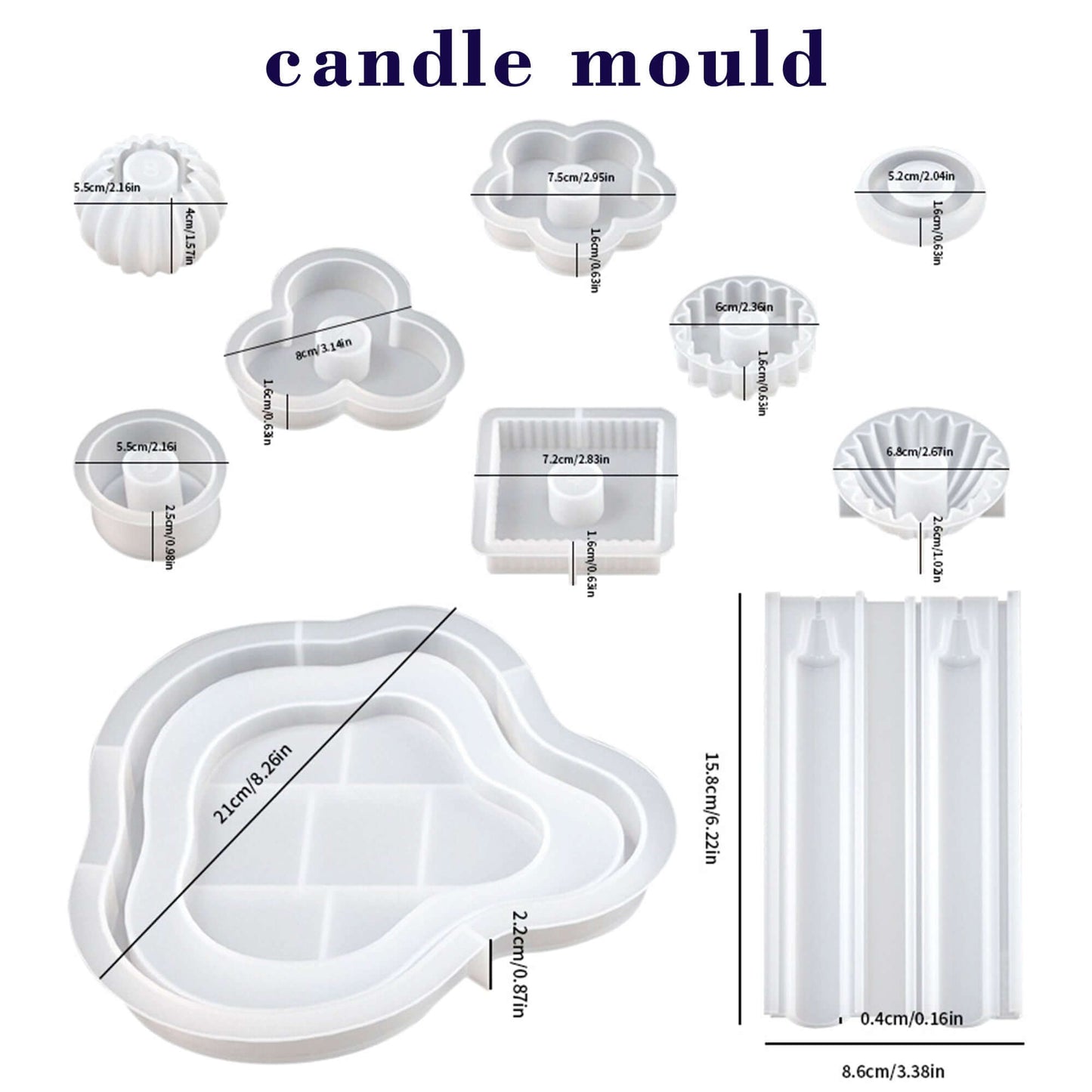 Z/DIY-Building Blocks Tower【candle mould】