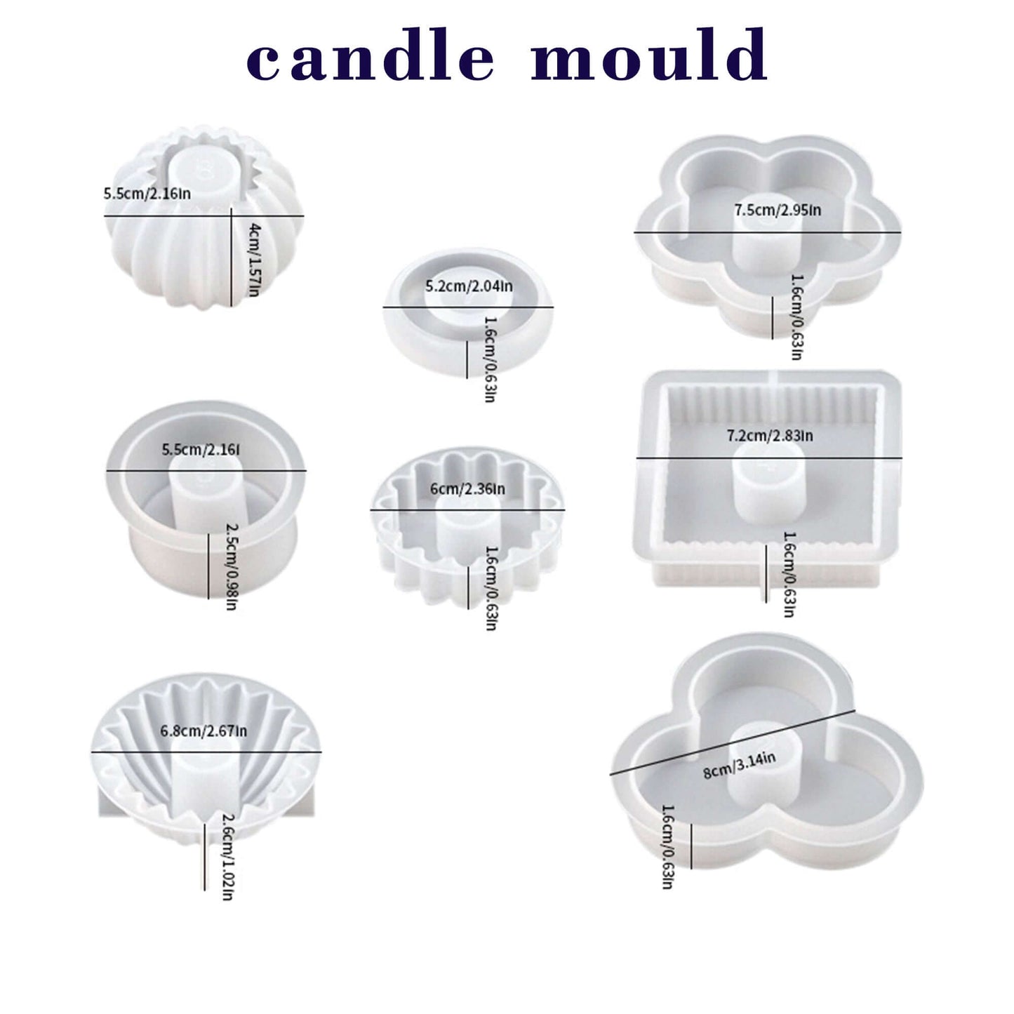 DIY-Building Blocks Tower【candle mould】_size