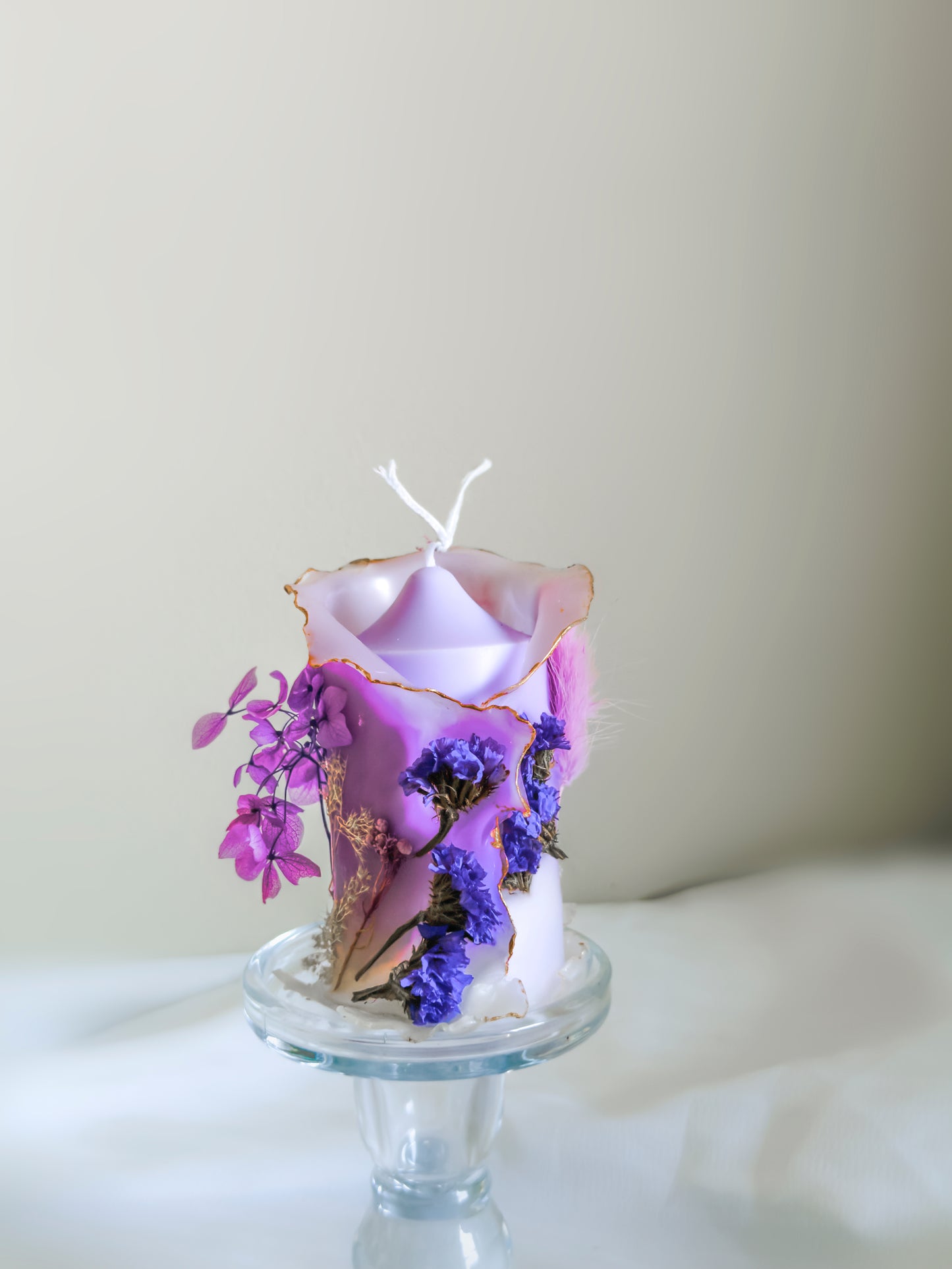 Flower lantern【handmade candles】_Purple