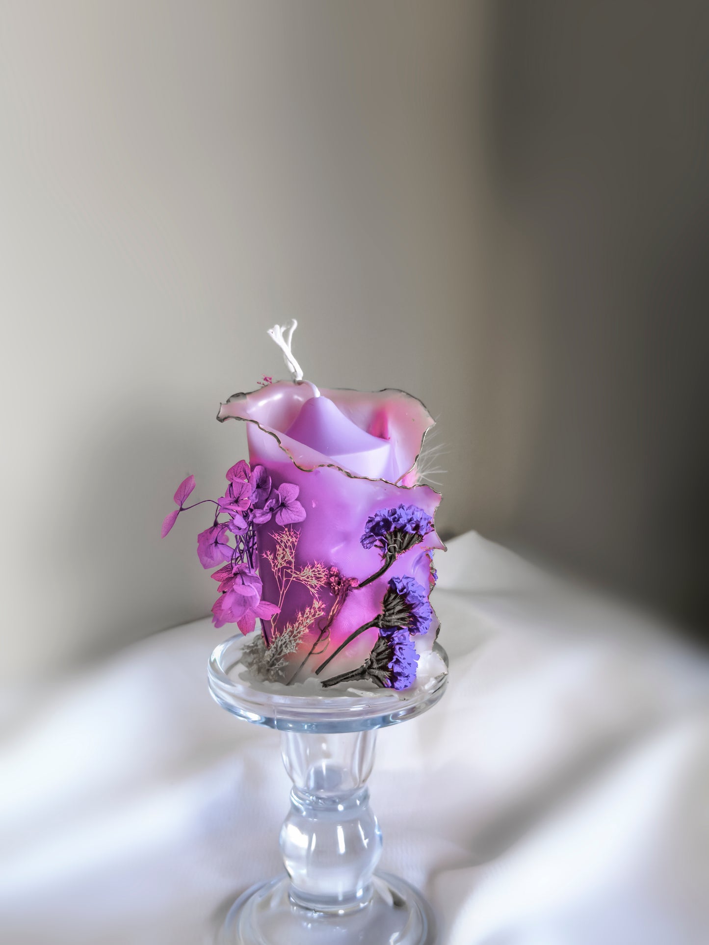Flower lantern【handmade candles】_Purple