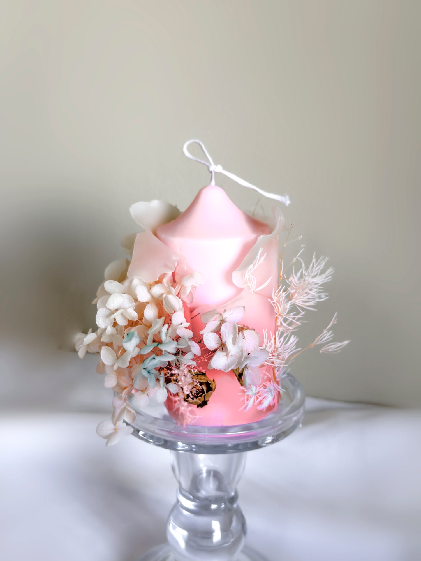 Flower lantern【handmade candles】_pink