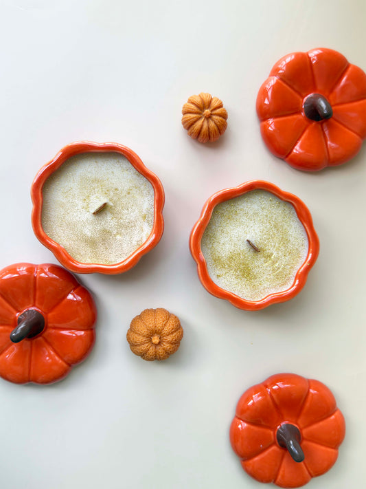 A/Halloween Pumpkin Knight 【handmade candles】