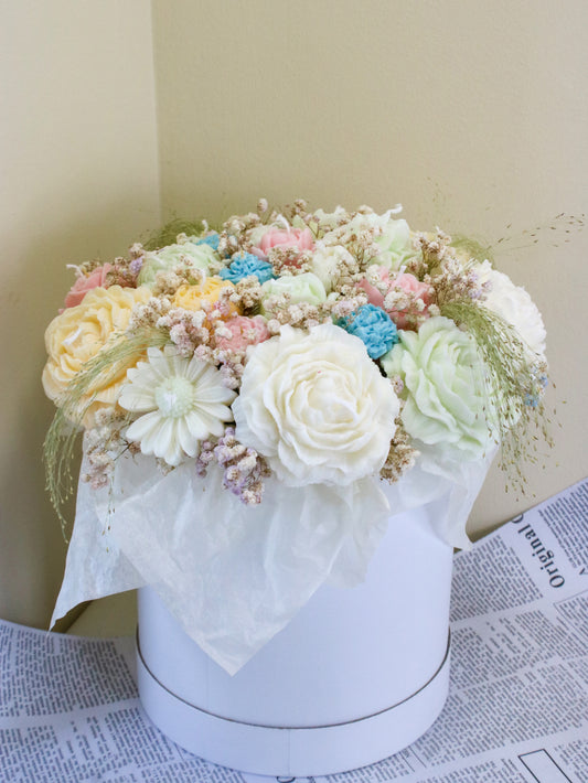 Romantic bouquet【handmade candles】_ dark brown