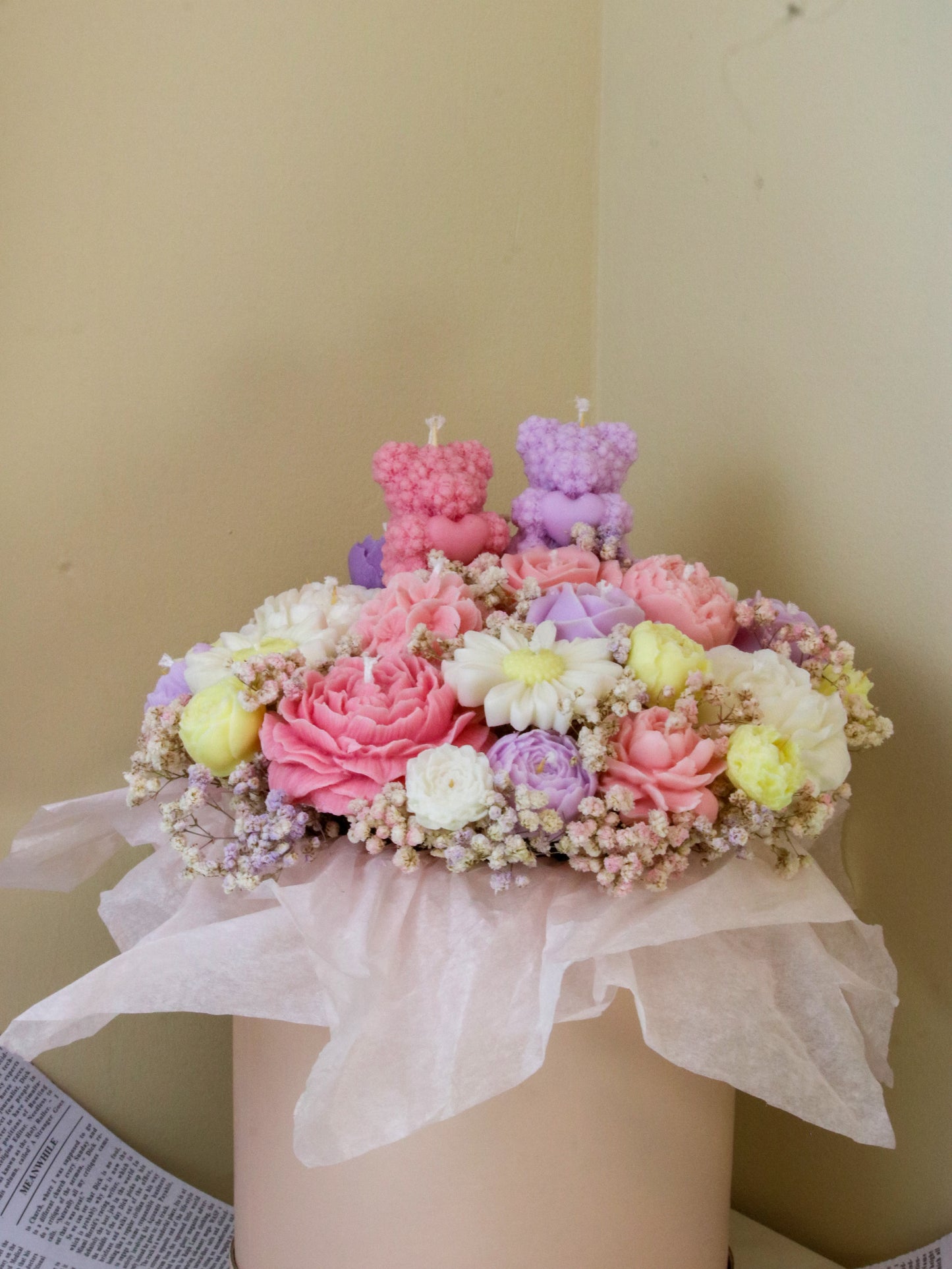 Romantic_bouquet_handmade_candles_pink