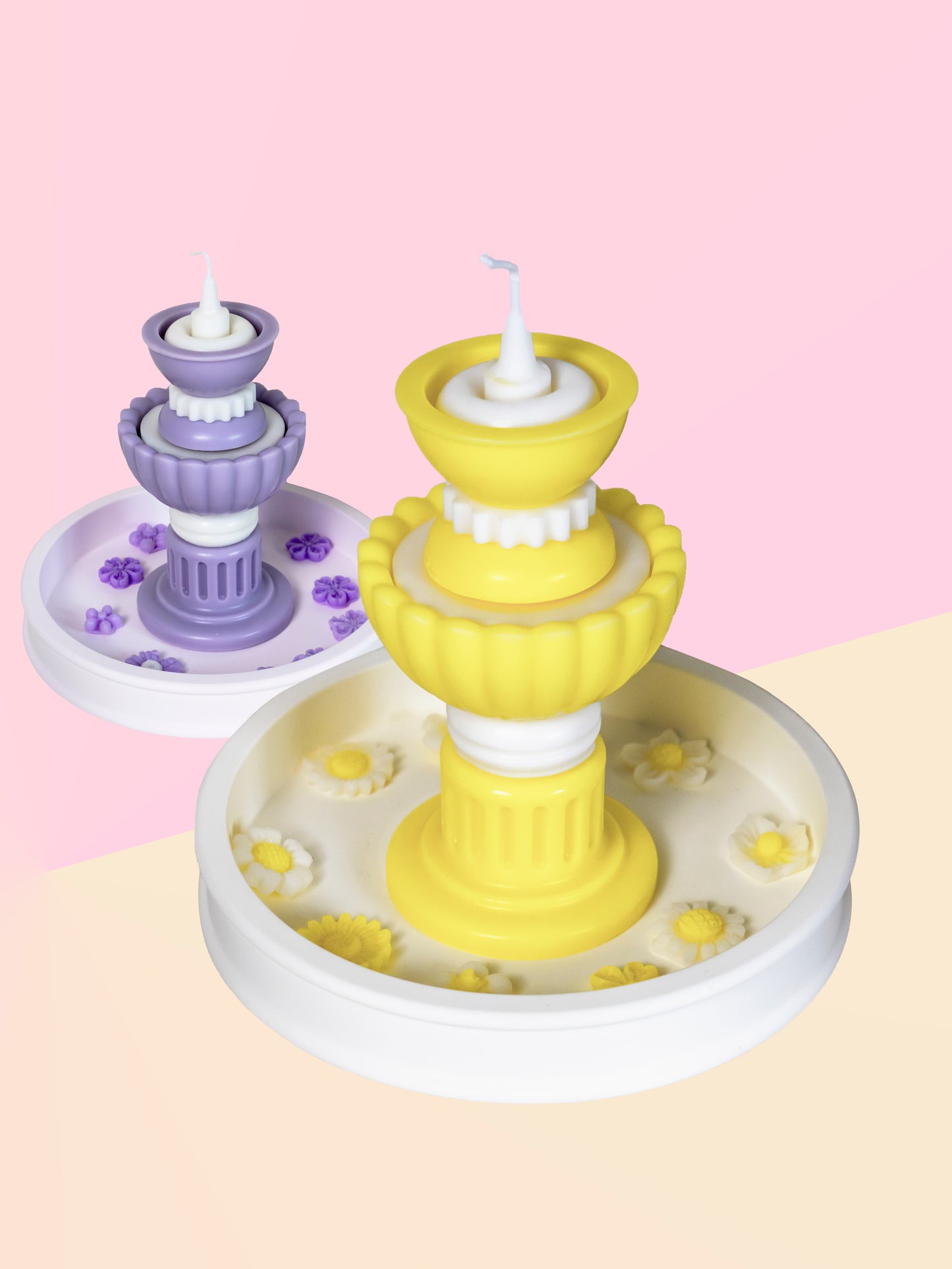 RomeFountainWishingPool_handmade candles_Purple_Yellow