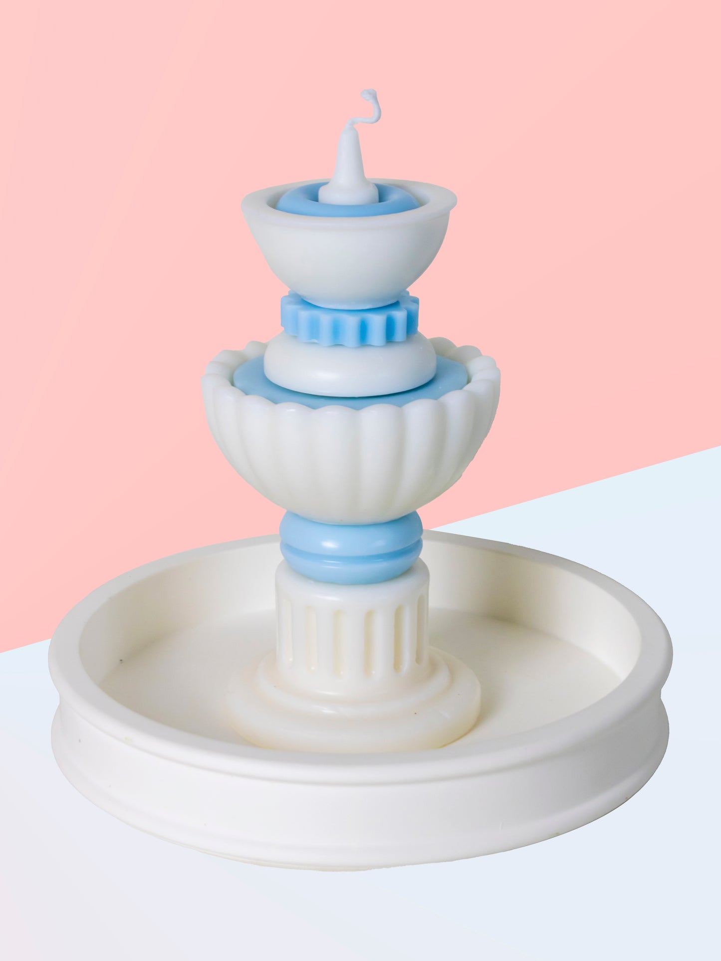 RomeFountainWishingPool_handmade candles_Blue_white