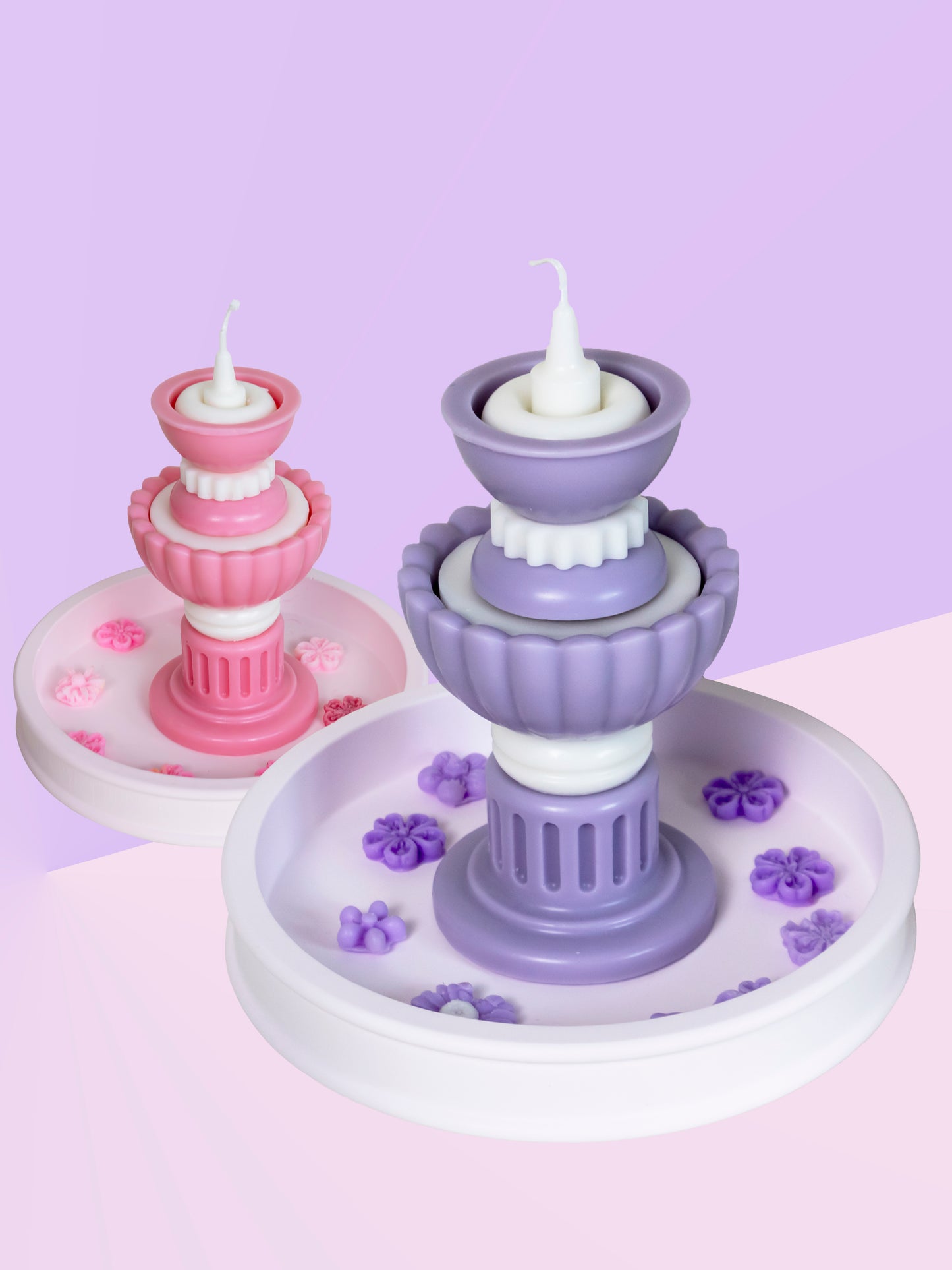 RomeFountainWishingPool_handmade candles_Purple_Pink