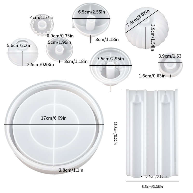 RomeFountainWishingPool_candle mould_Size
