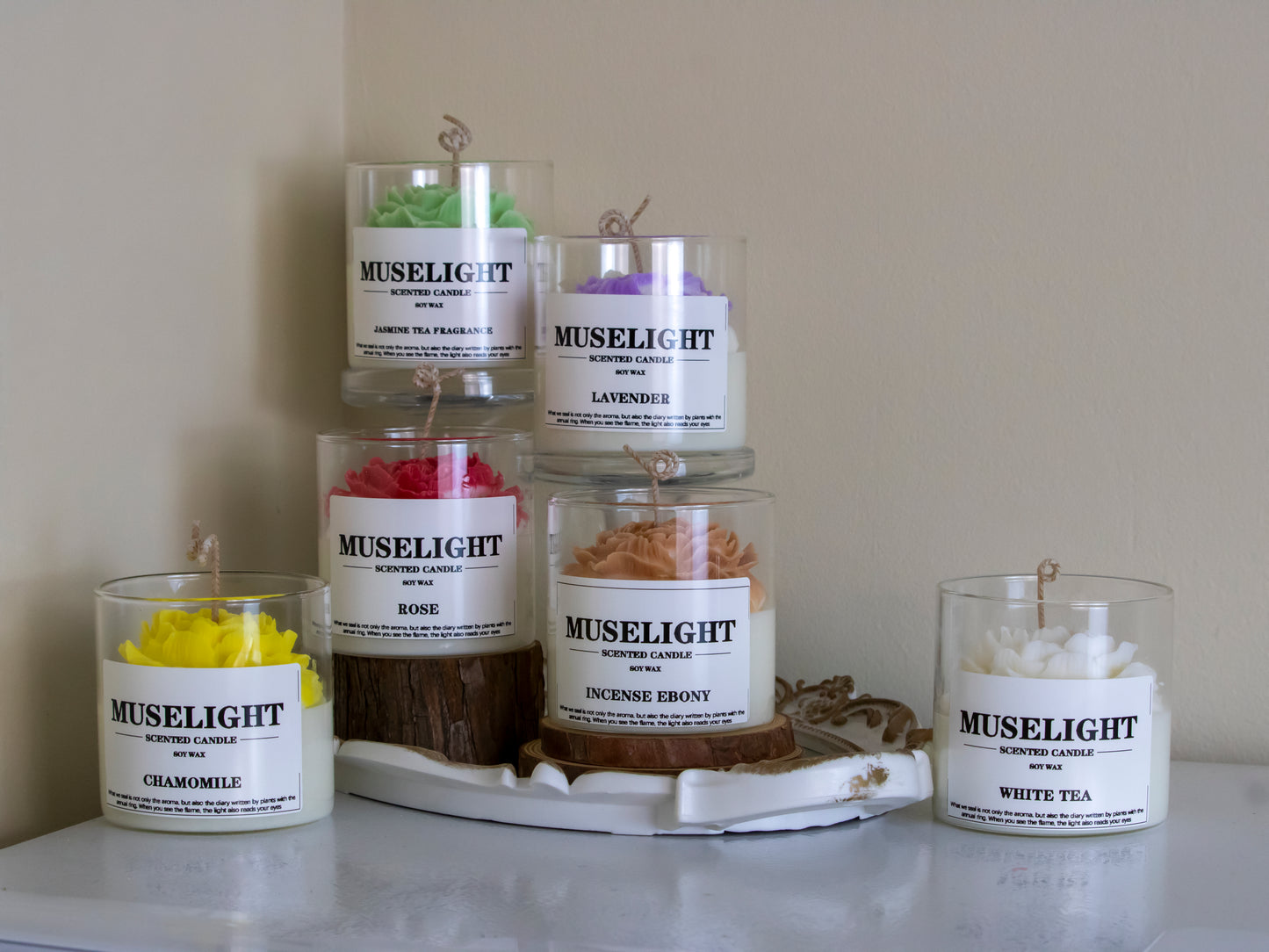 peony_flower_handmade_candles__aroma_White_tea_Chamomile_lavender_Rose_Incense ebony_Jasmine tea fragrance