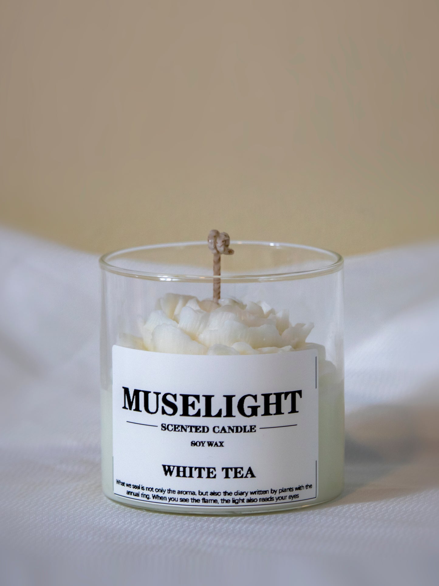 White_ peony flower【handmade candles】_aroma_White tea