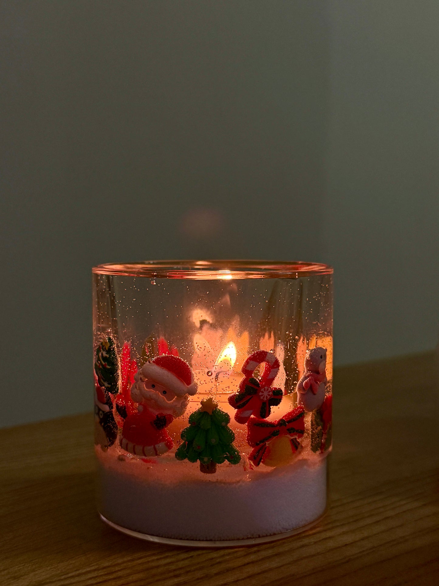 A/Christmas scene candle holder【handmade candles】