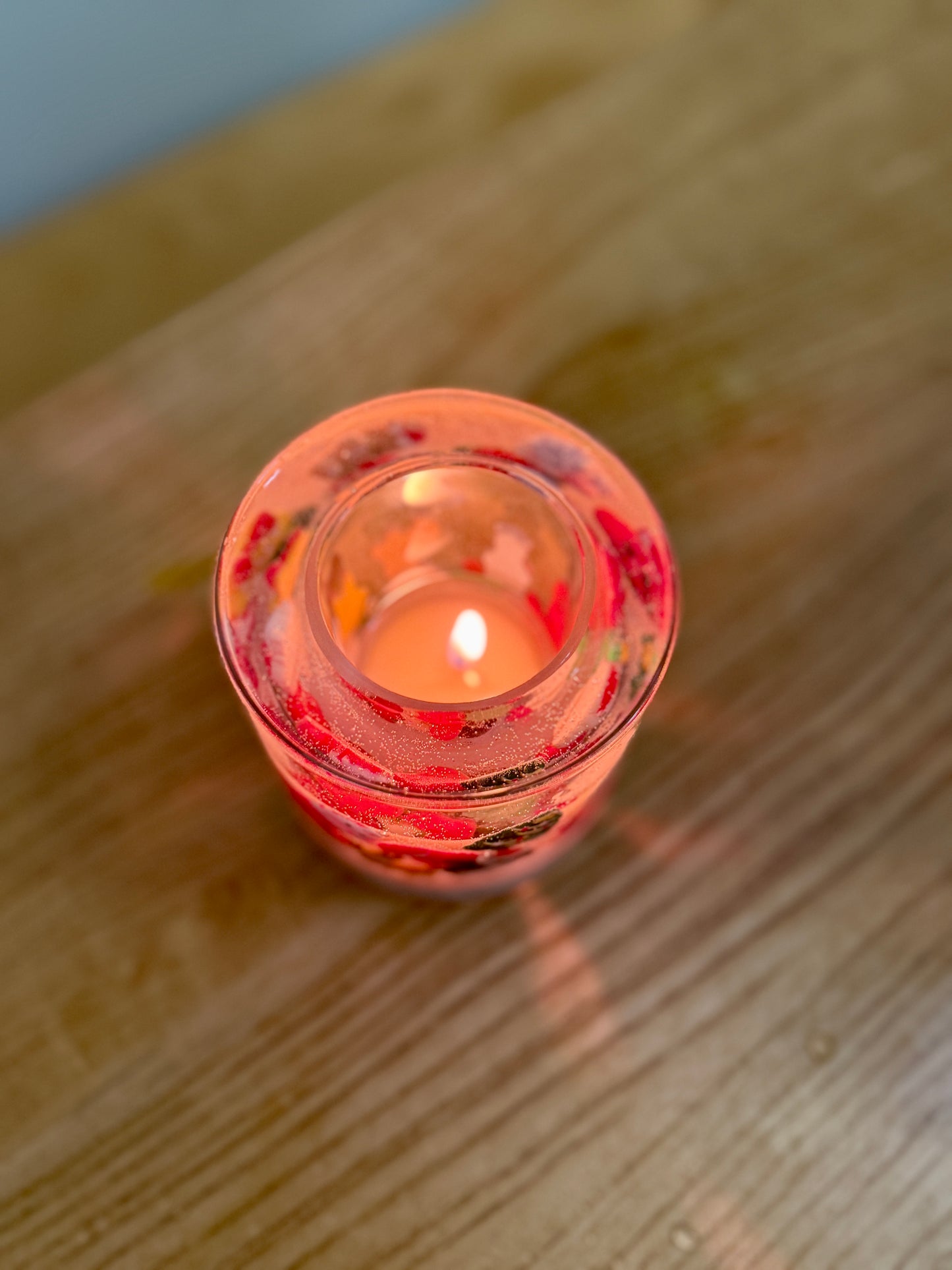 A/Christmas scene candle holder【handmade candles】