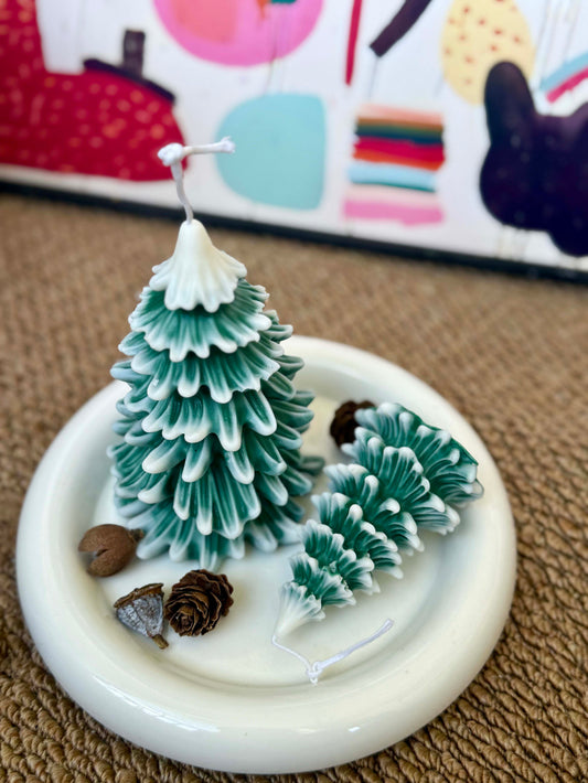A/Snowy Christmas Tree【handmade candles】