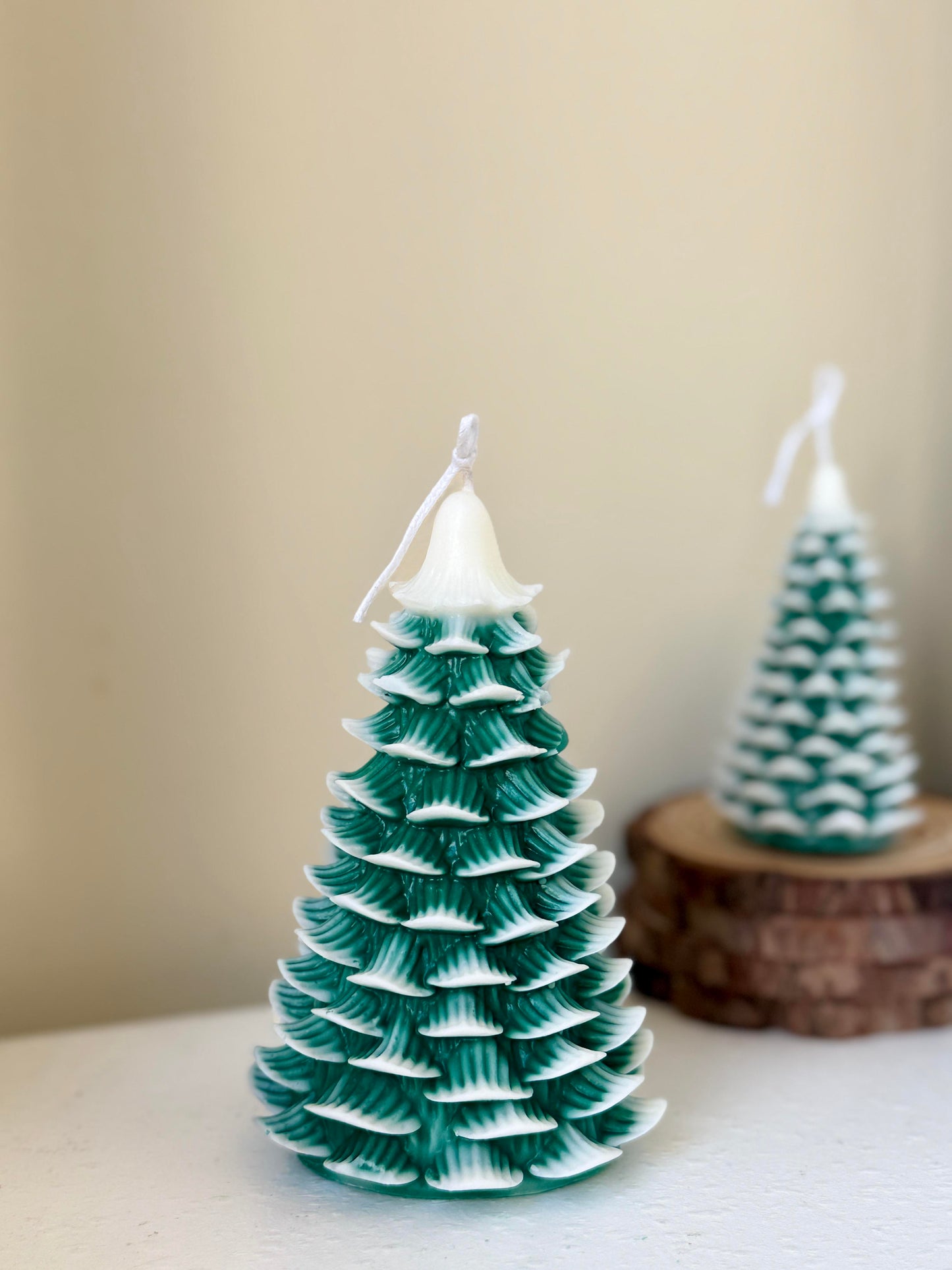 A/Snowy Christmas Tree【handmade candles】