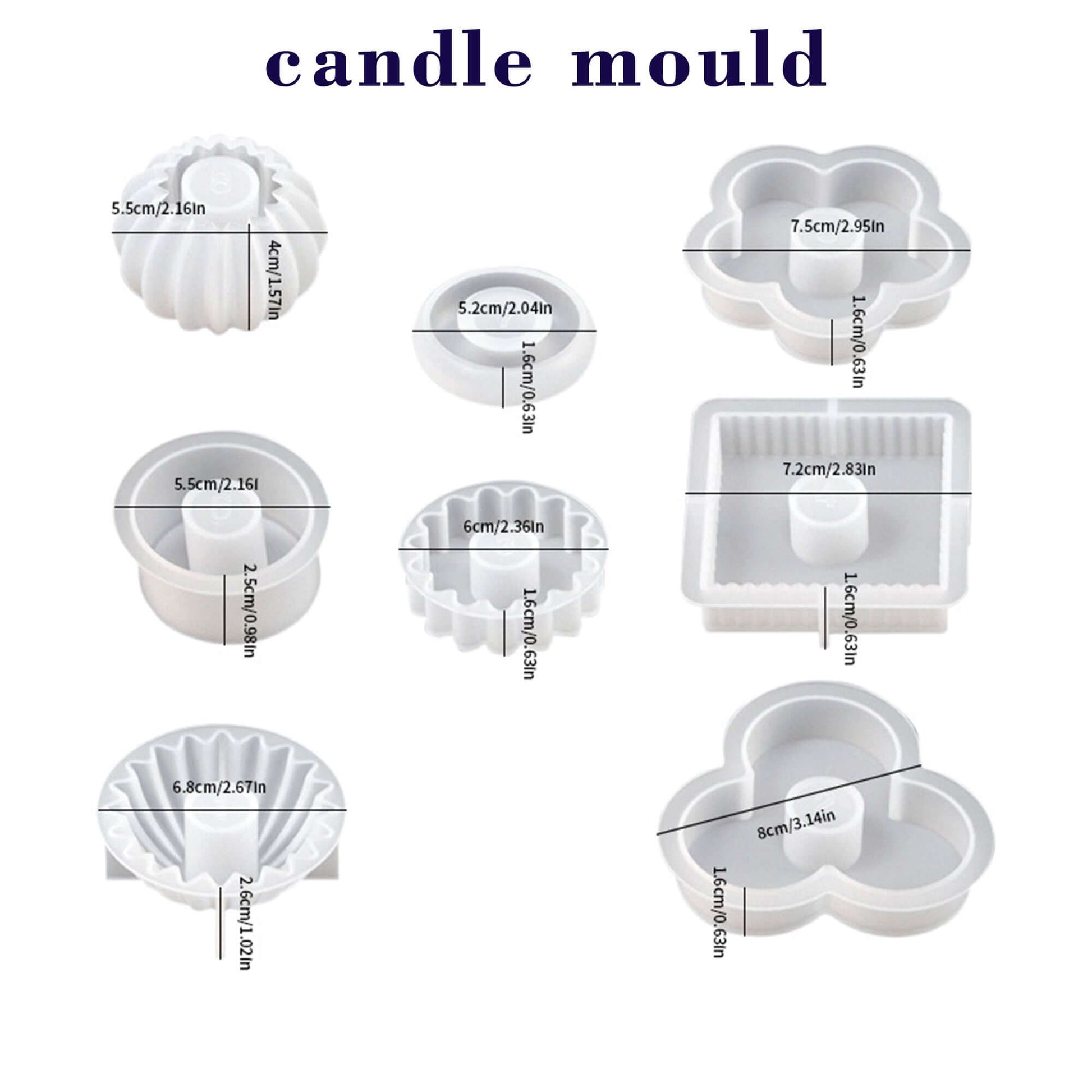 DIY-Building Blocks Tower【candle mould】_size
