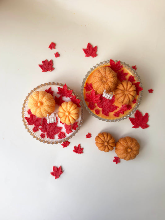 A/Golden fruit pumpkin【handmade candles】