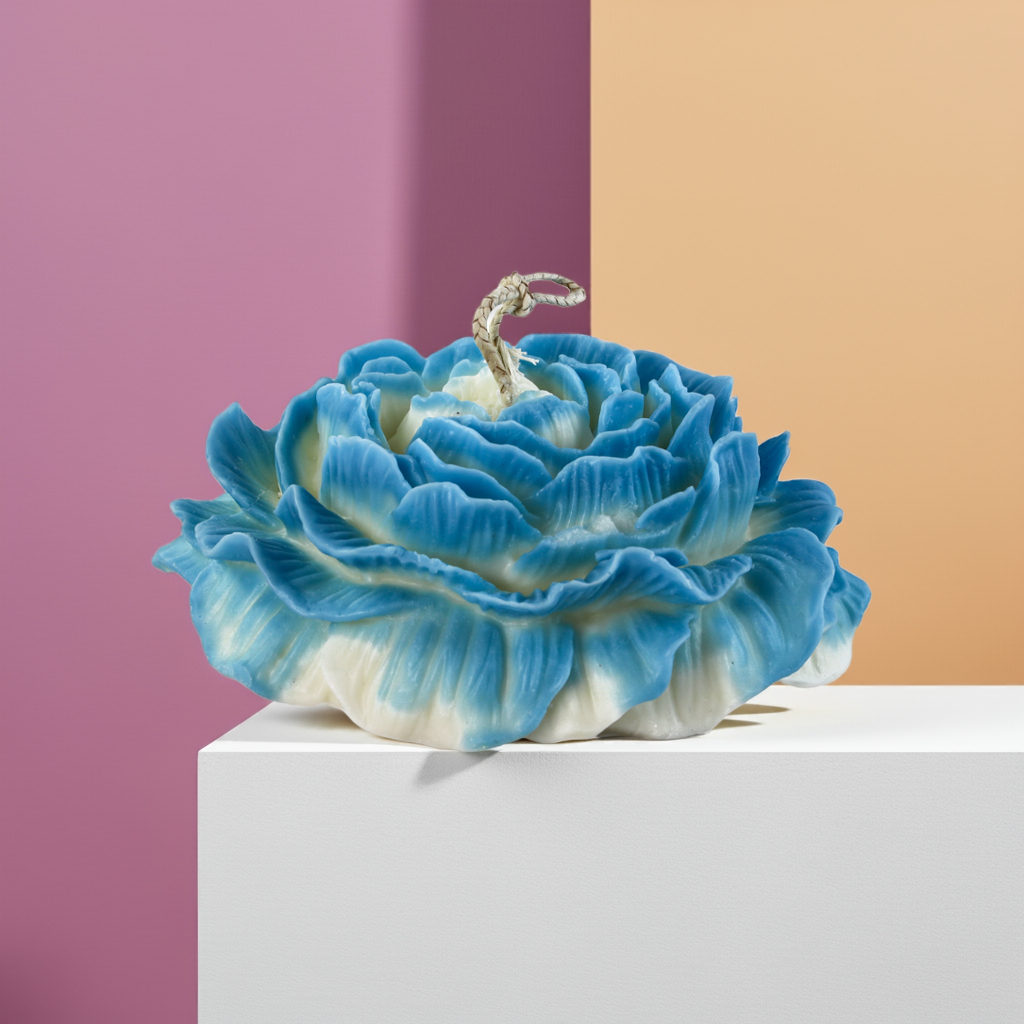 Peony_Flower_MAX_handmade_candles__blue