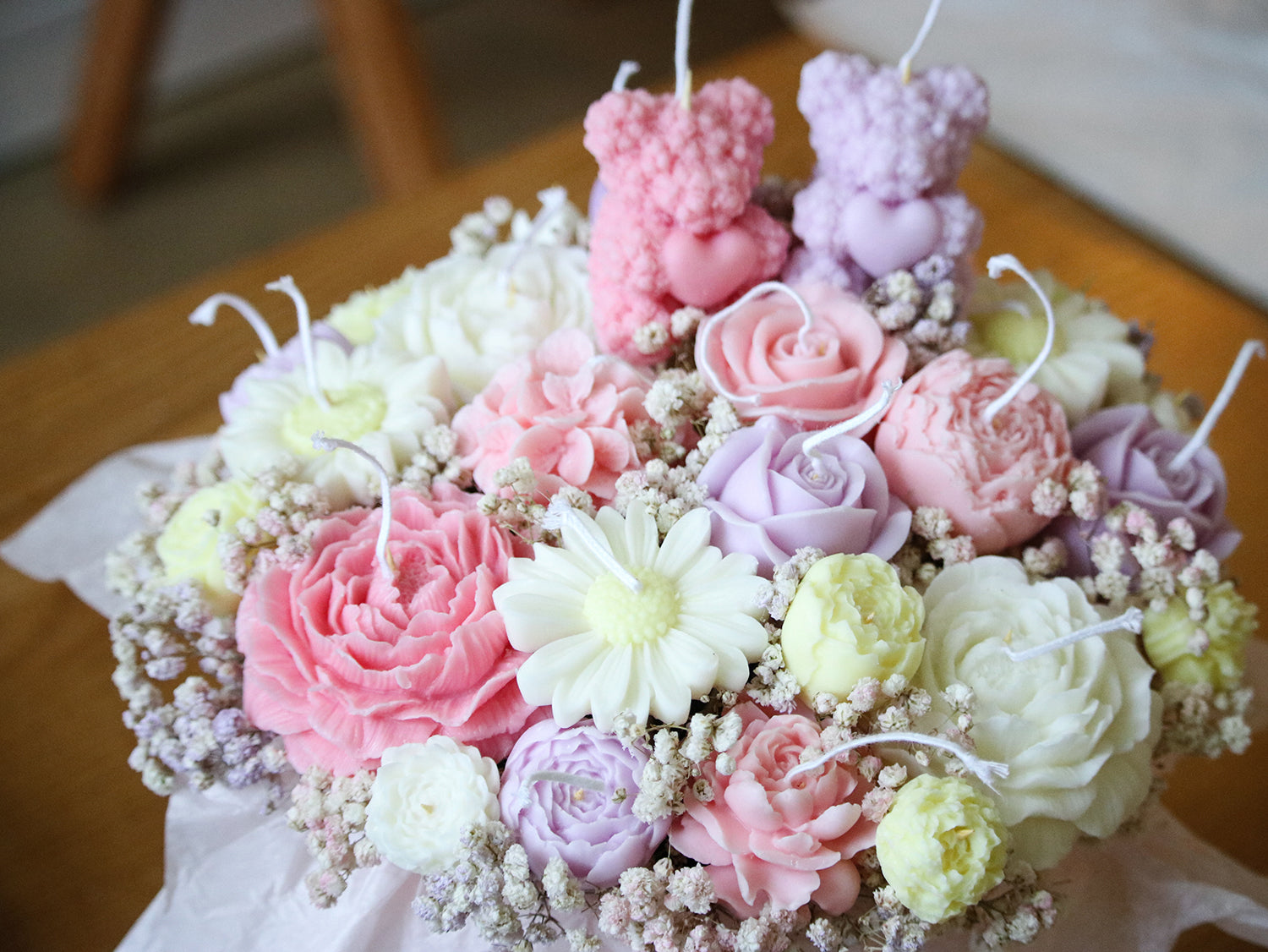 Romantic_bouquet_handmade_candles__Pink